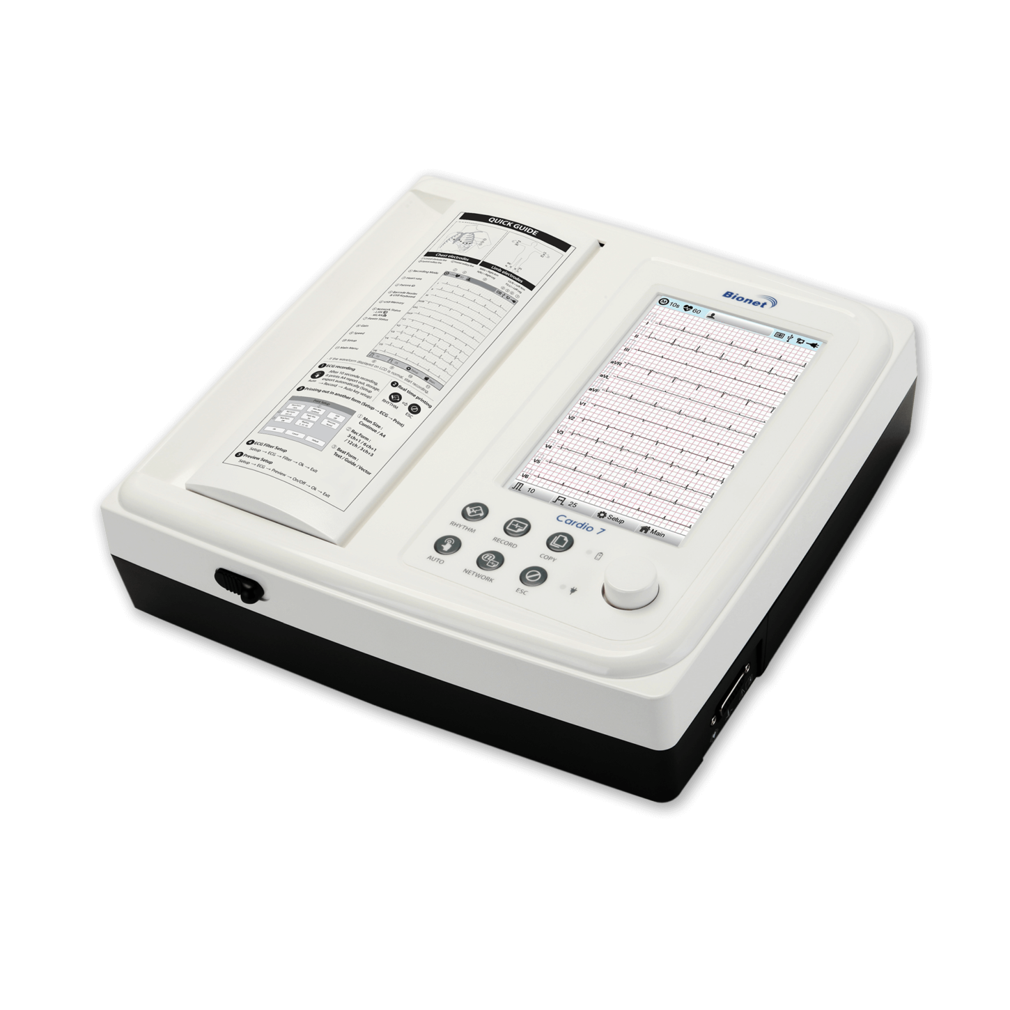 Cardio7 Bionet Interpretive Touch Screen Electrocardiogram ECG EKG Machine