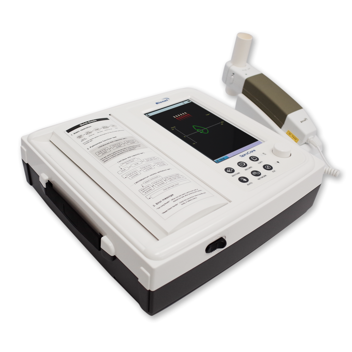 SpiroCare Spirometer Pulmonary Function Testing Touch Screen North America