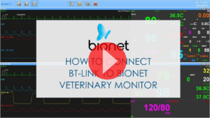 How to connect BT-Link Pro to Bionet Veterinary Monitor
